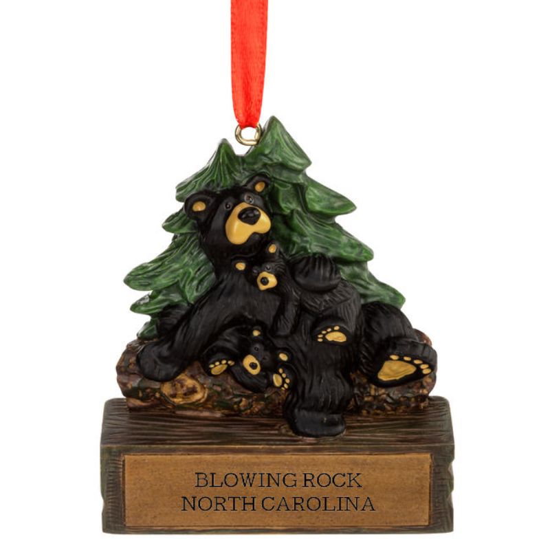 Blowing Rock Lounge Bear Ornament